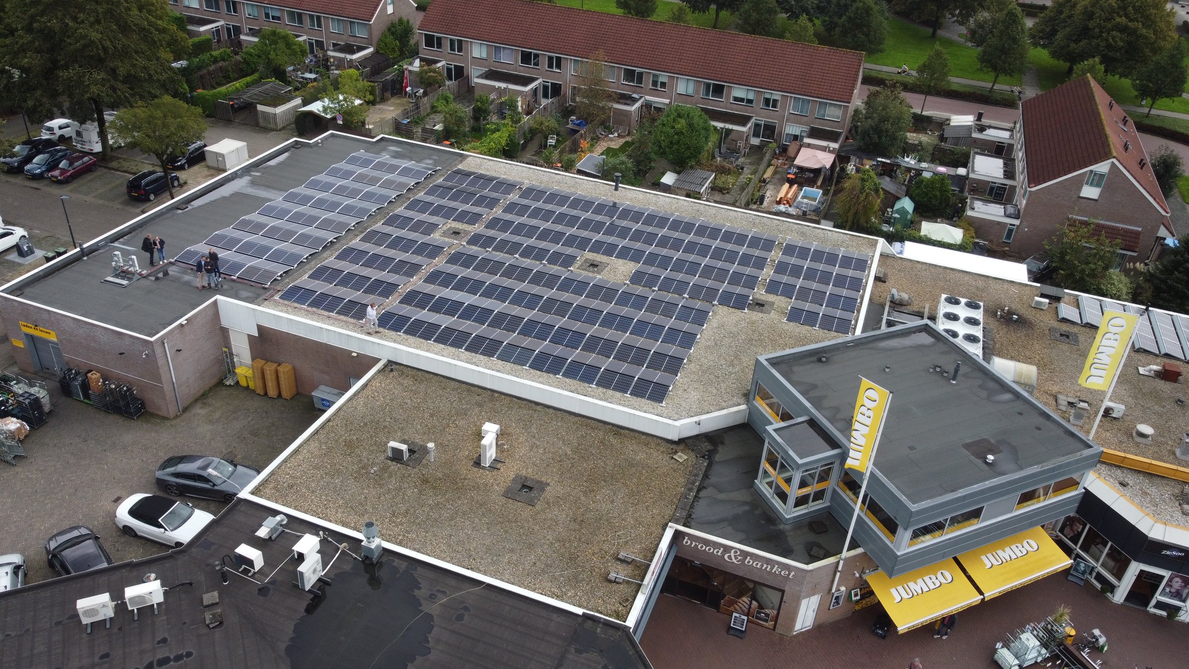 Zakelijke zonnepanelen op Jumbo van Annexum in Dronten